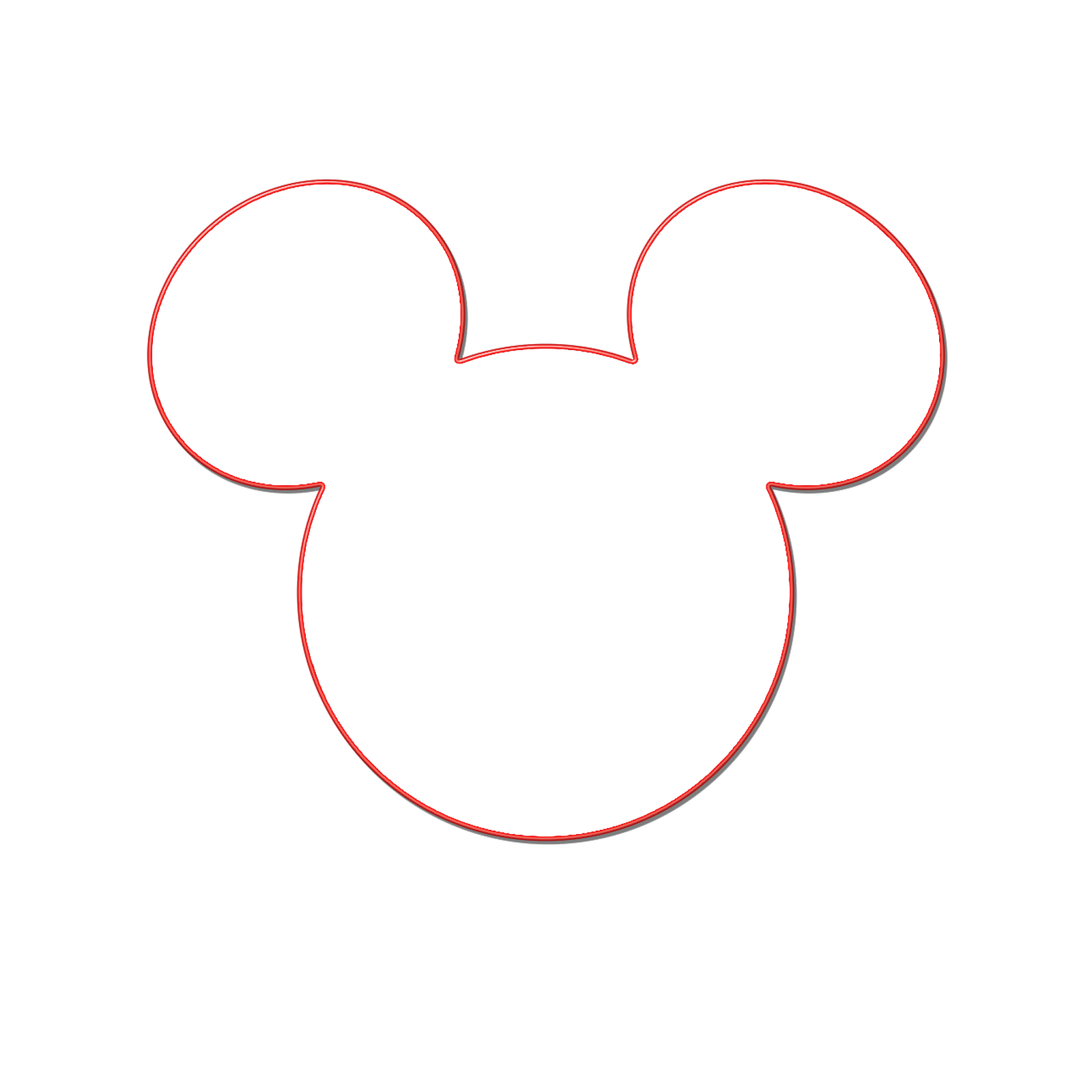 Printable Mickey Mouse Head