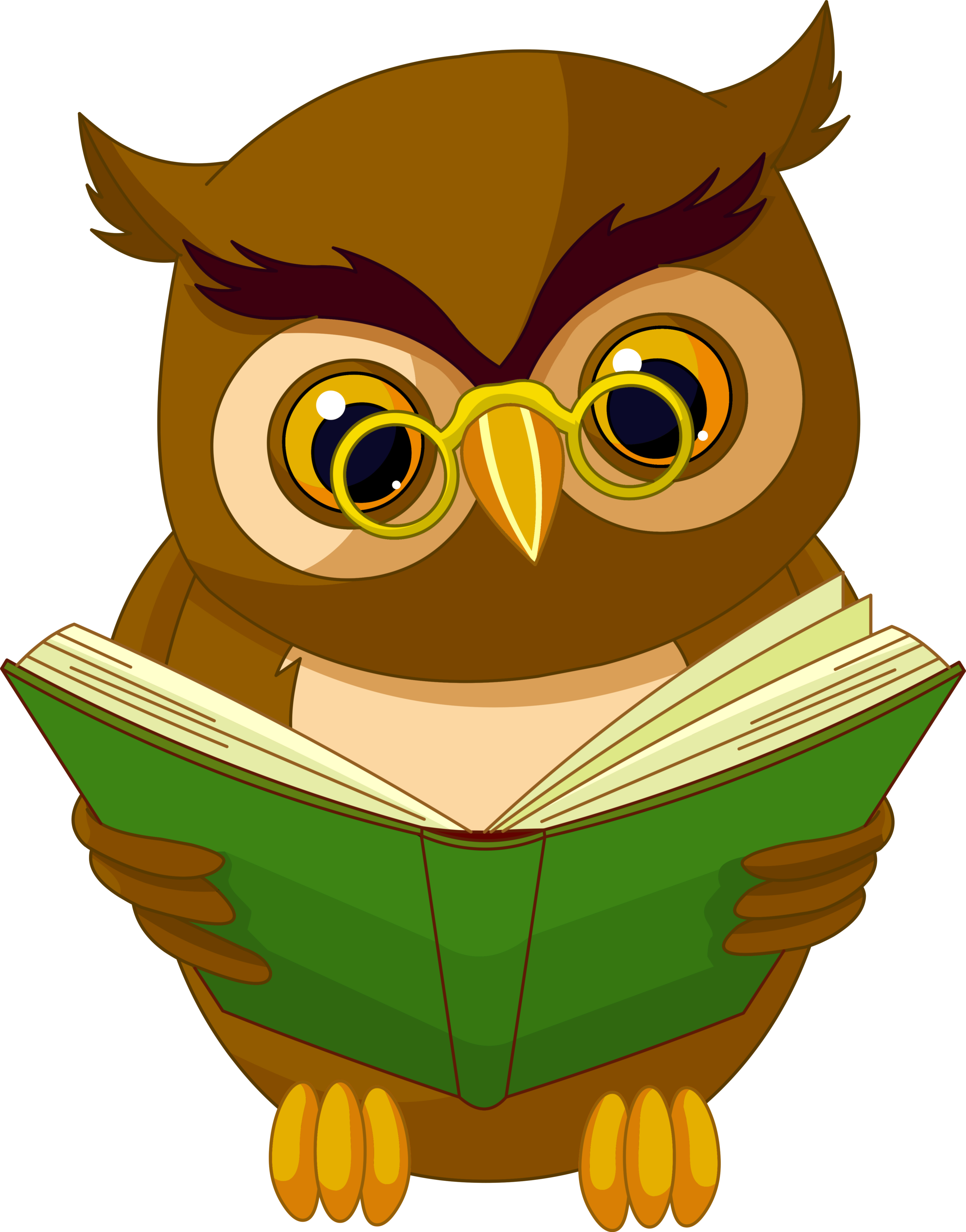 free clipart owl reading - photo #48