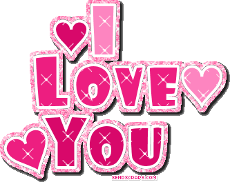 I Love You Heart Glitter Picture | imagefully.com