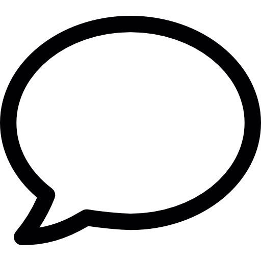 Speech Bubble Outline - Free interface icons