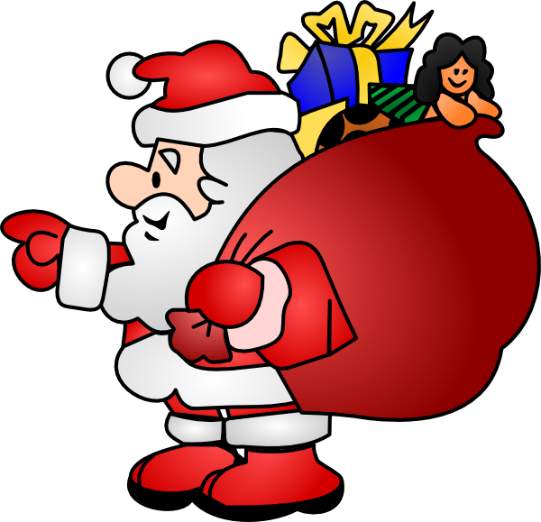 Santa Claus Clip Art And Reindeer - The Cliparts