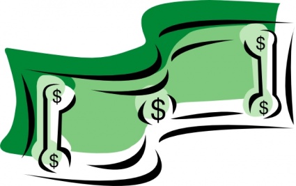 Clip art money bills