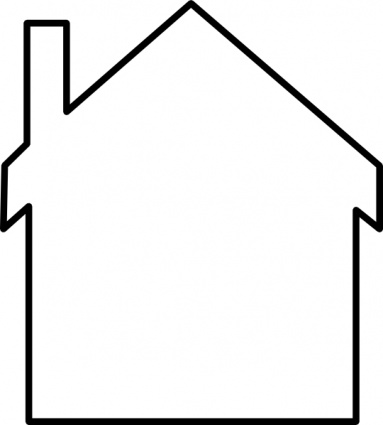 Building House Home Simple Outline Silhouette Cartoon Inside Free ...