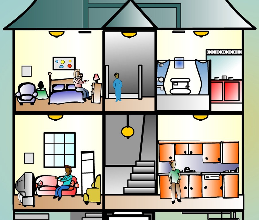 Inside of house clipart
