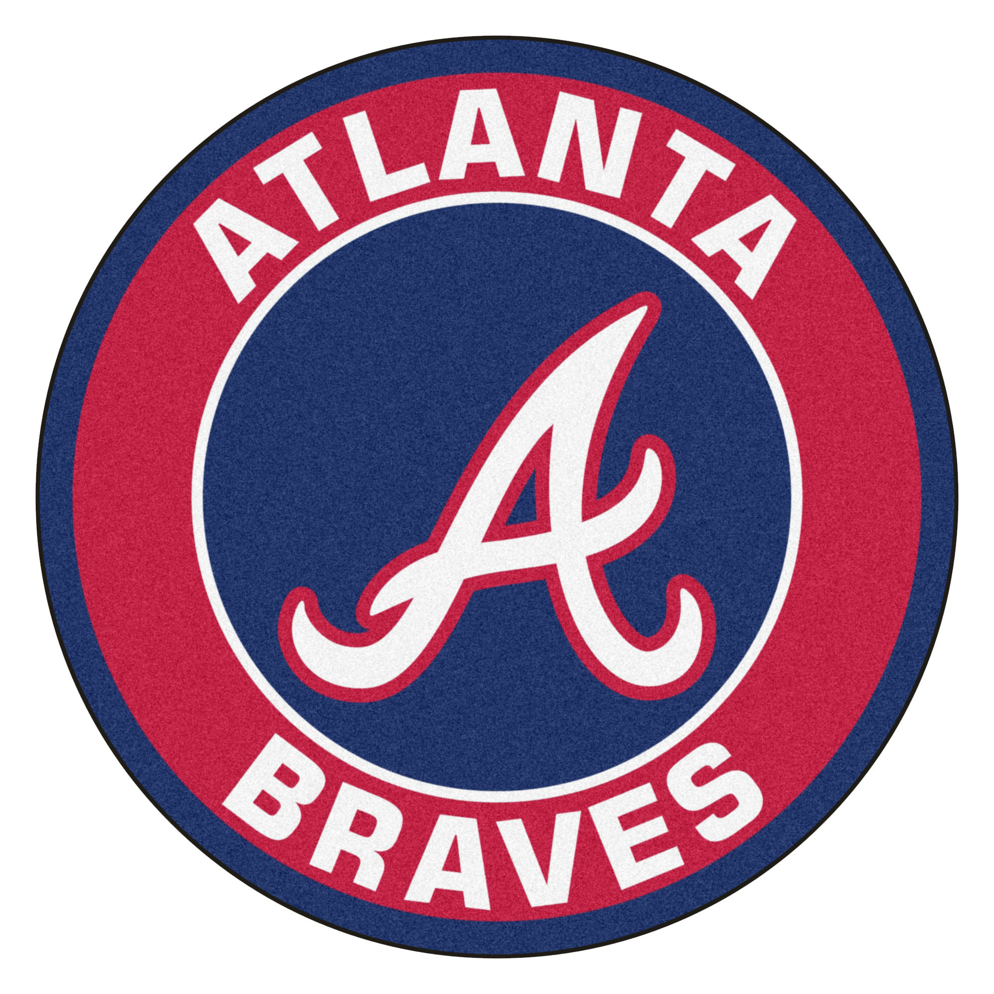 Atlanta Braves Logo Roundel Mat – 27” Round Area Rug
