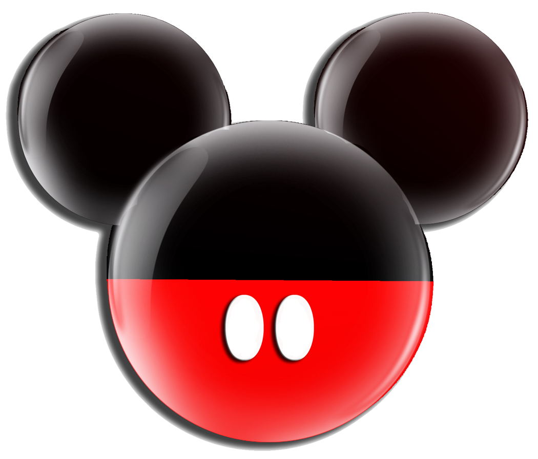 Mickey mouse ears silhouette clipart