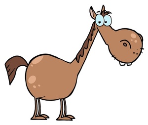 Horse Clipart Image Funny Looking Cartoon Horse
