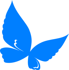 Blue.butterfly clip art - vector clip art online, royalty free ...