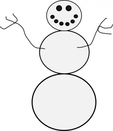 Snowman outline Free vector for free download (about 2 files).