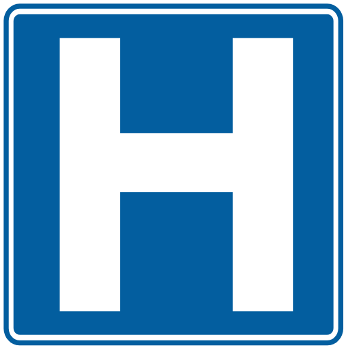 US Road Signs - US Traffic Signs Hospital H (