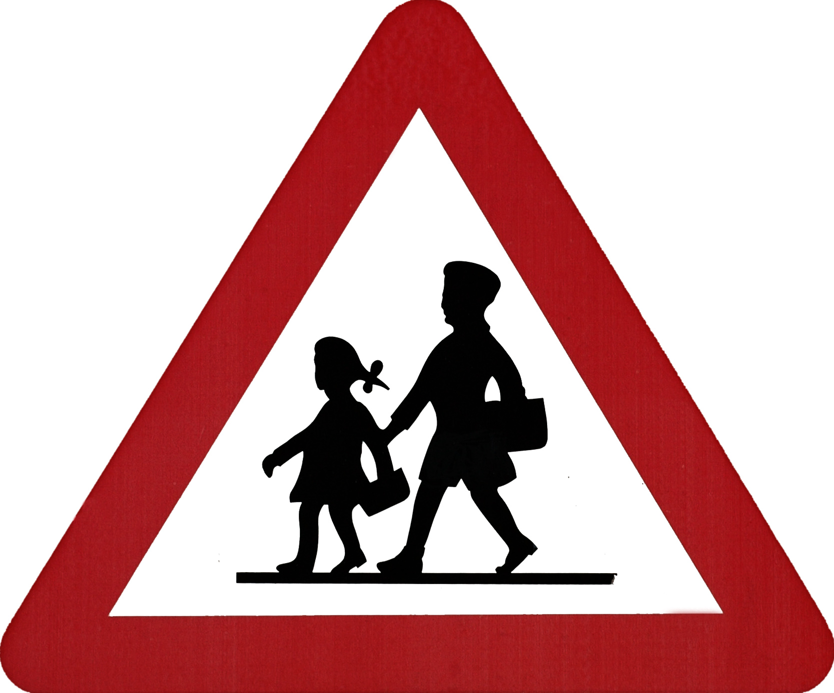 Children Crossing Triangle Sign