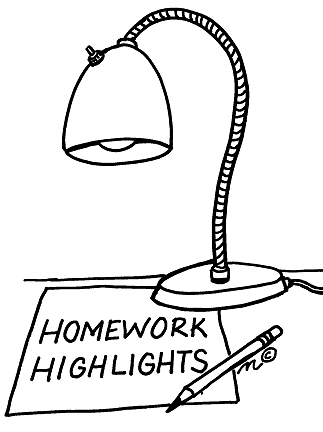 homework highlights - Clip Art Gallery