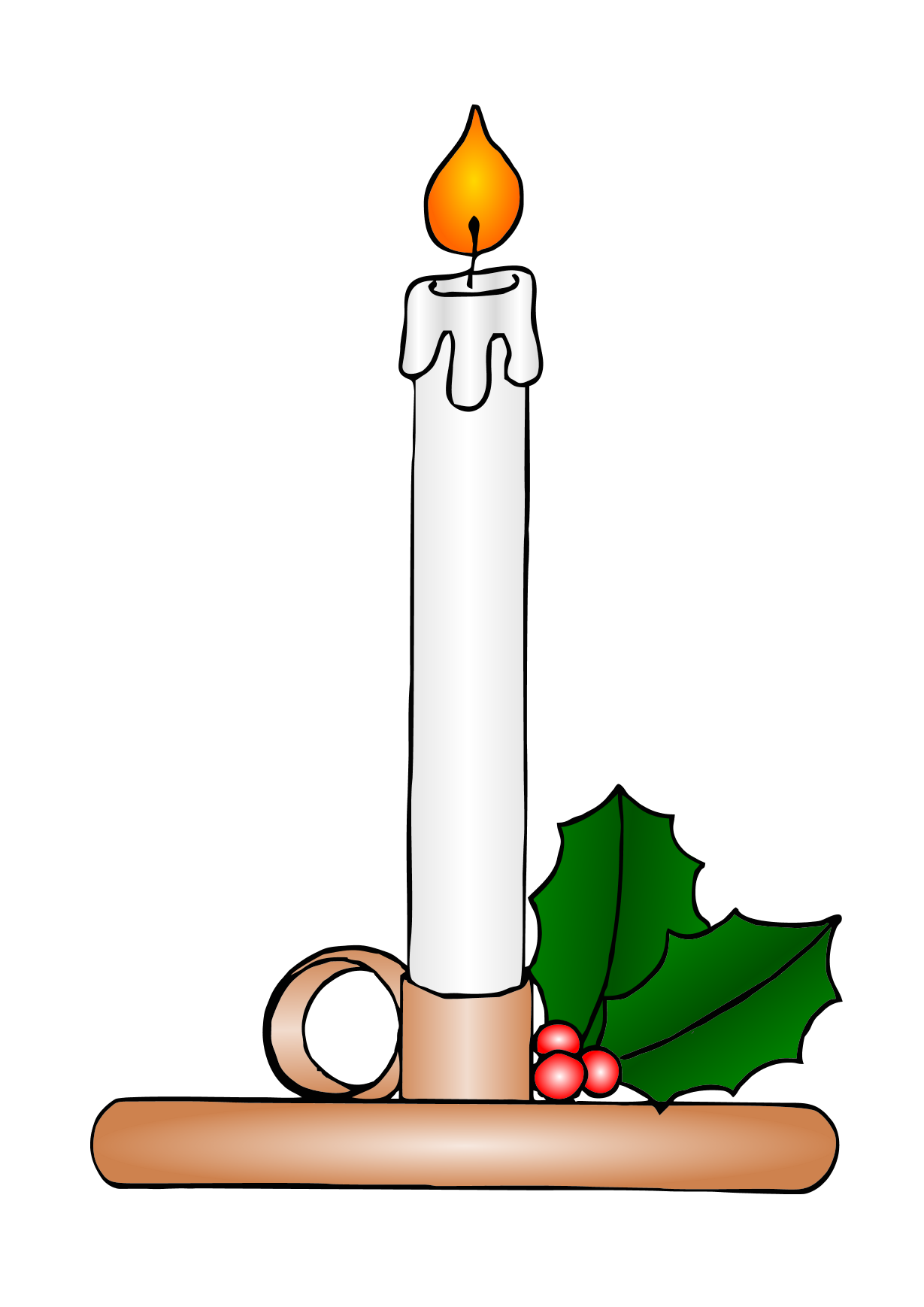 christmas candle SVG
