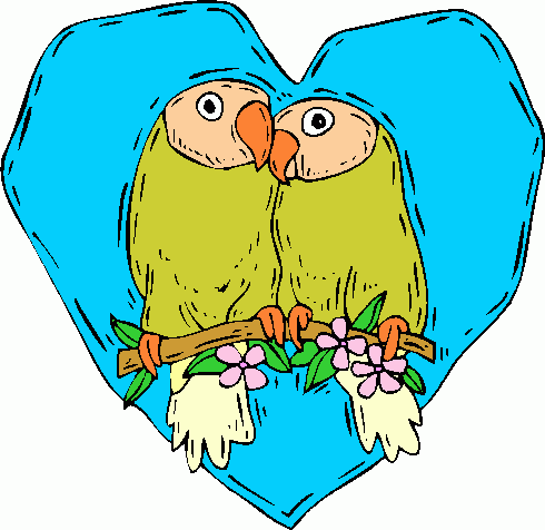 lovebirds clipart - lovebirds clip art