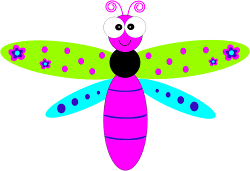 Dragonfly cartoon | Public domain vectors