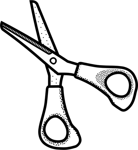 Small scissors line art vector illustration | Public domain vectors