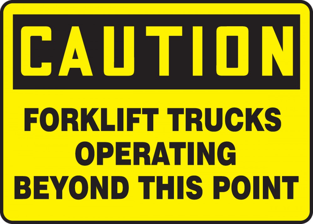 Forklift Signs - Accuform
