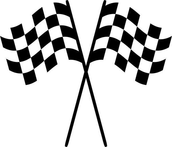 Racing checkered flags vector illustration Free vector in Open ...