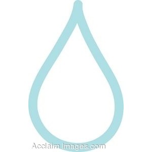 Drop of Water Outline Clip Art - Polyvore