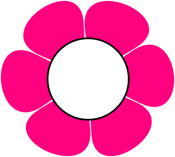 Pink Flower Clip Art 1 Pink - Vergilis Clipart