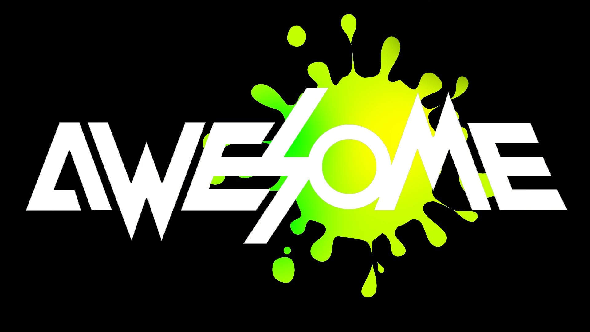 The Word Awesome Clipart