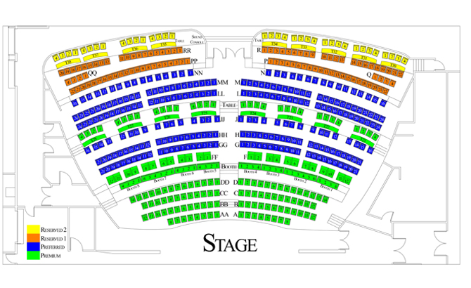 Tropicana Las Vegas Show Seating Chart