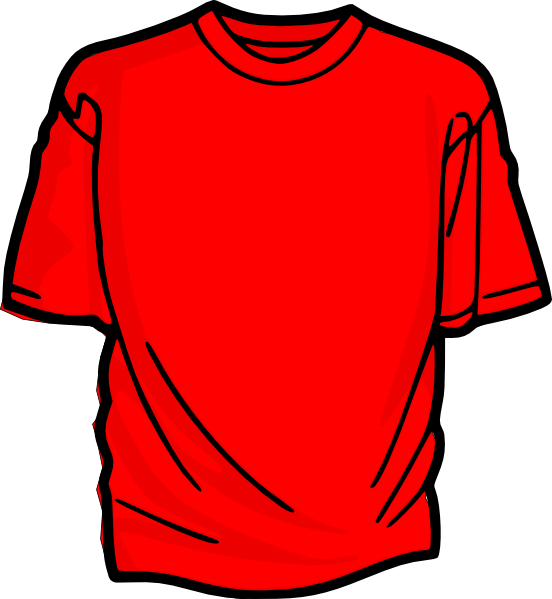 Red t-shirt clipart