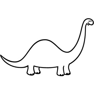 Dinosaur outline clipart