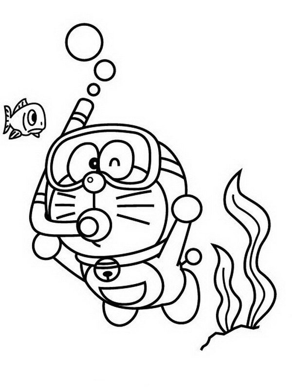Blues Diving Coloring Page | Animal pages of KidsColoringPage.org ...