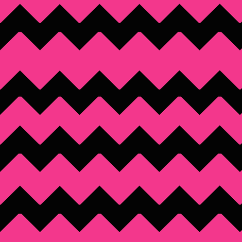 Hot Pink Black Chevron Zig Zag Pattern wallpaper - decamp_studios ...