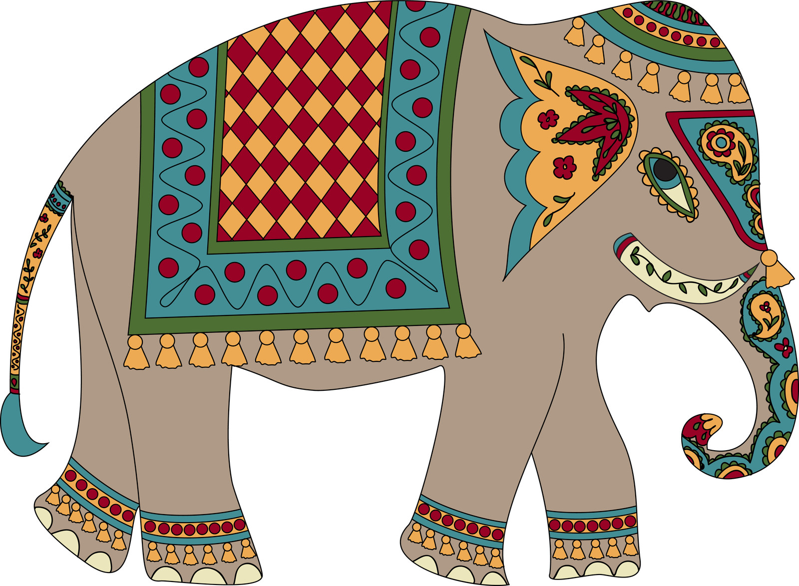 Thai Elephant Clip Art – Cliparts