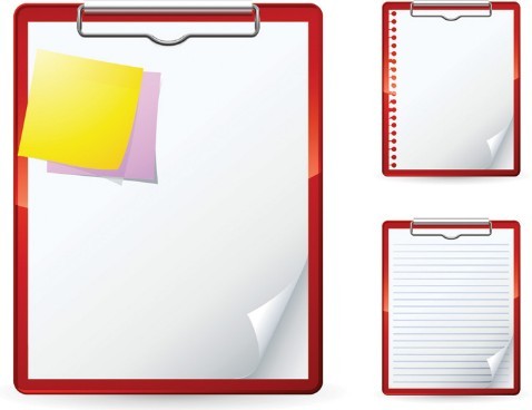 Free Blank Clipboard with Clip Template Vector 02 - TitanUI