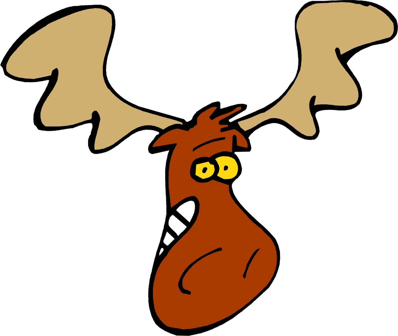 funny moose clipart - photo #17