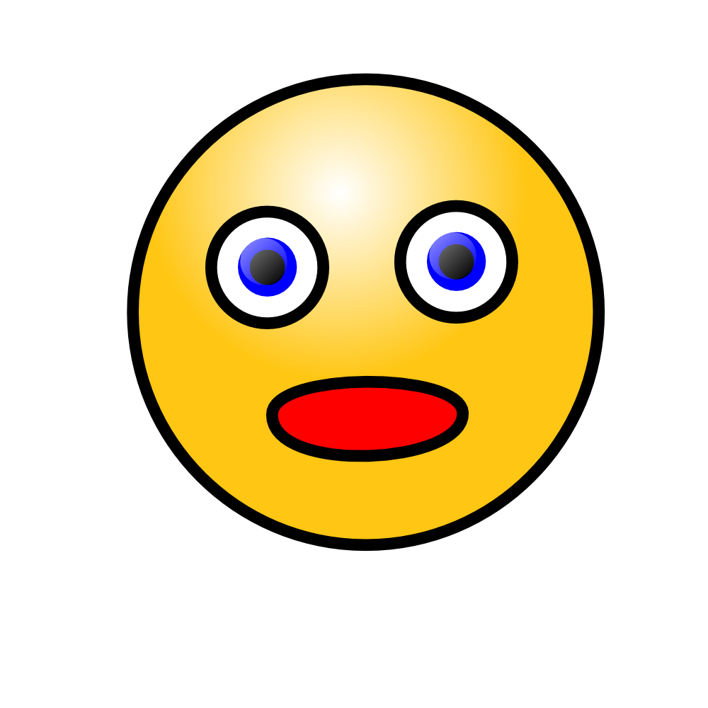 Astonished Face Clipart