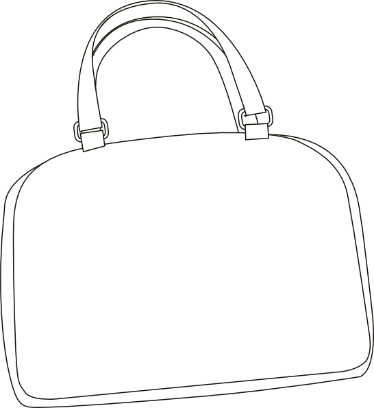 Handbag Outline Clipart