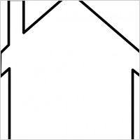 House Silhouette Graphic Clipart
