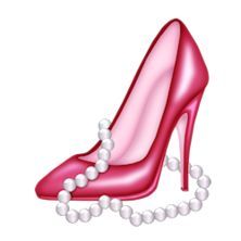Pink high heel clipart