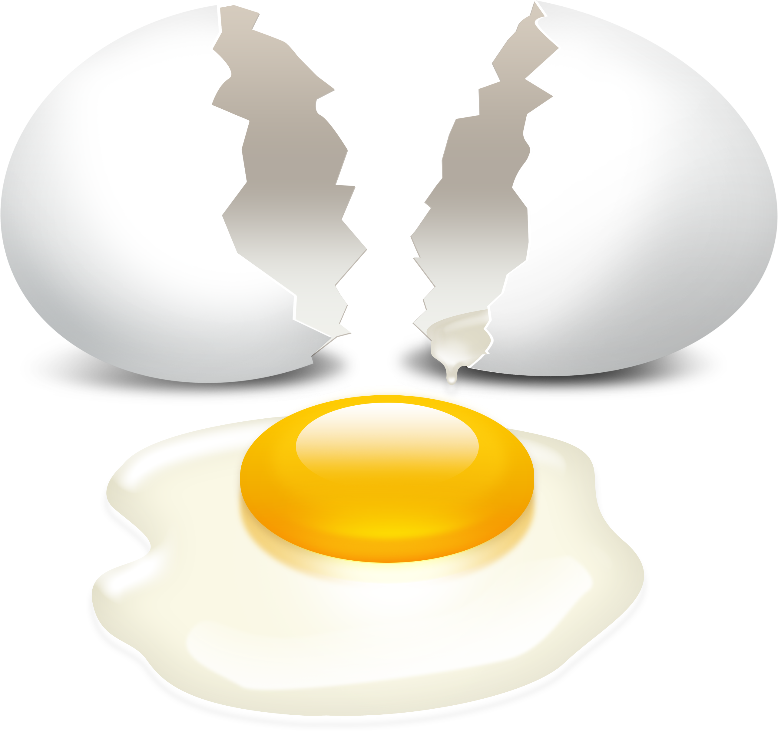 Broken egg clipart