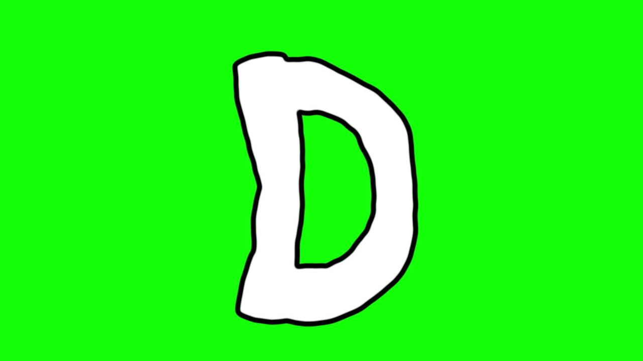 FREE HD video backgrounds – animated letter D cartoon style moving ...
