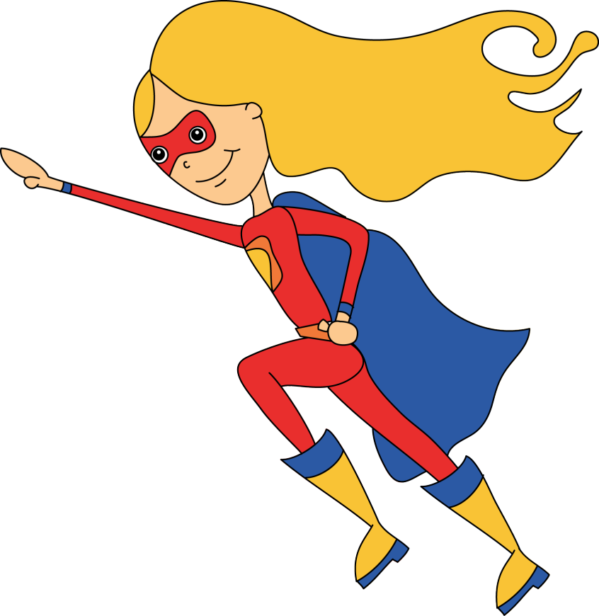 Female Superhero Clipart
