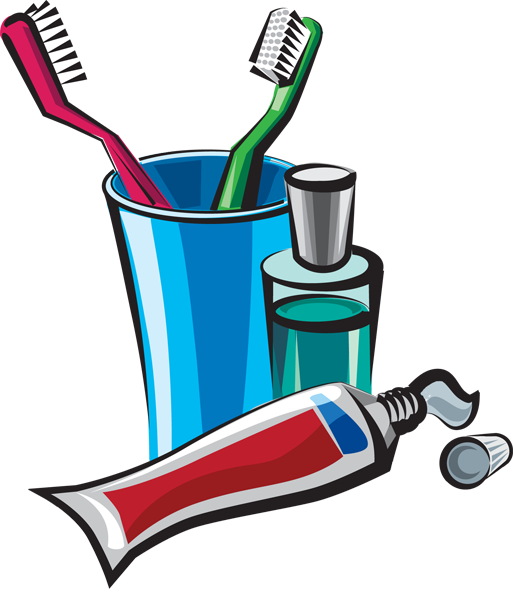 Basket Of Hygiene Products Clipart