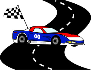 Blue Race Car Clipart