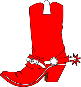 Cowboy boot clipart free