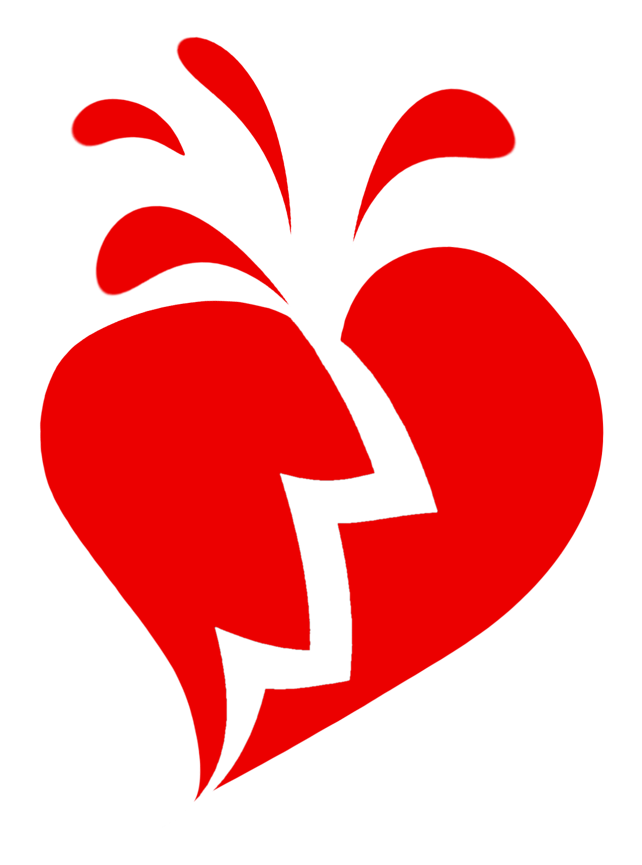 Broken heart cartoon heart break clipart image #33685