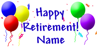 Retirement Party Banner Clipart