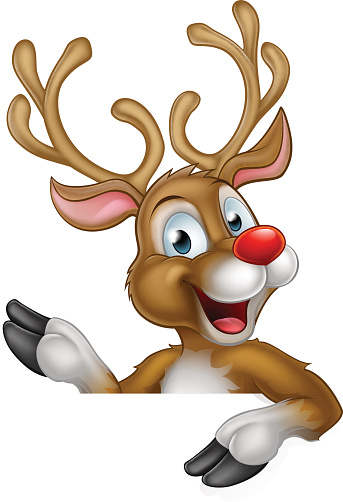 Rudolph The Red Nosed Reindeer Clip Art, Vector Images ...