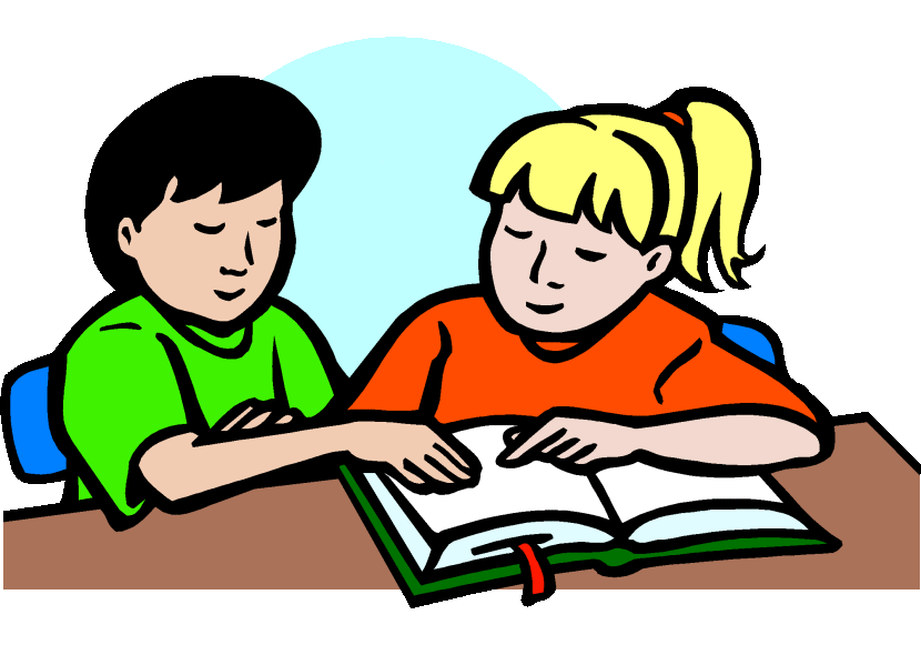 Clipart students studying