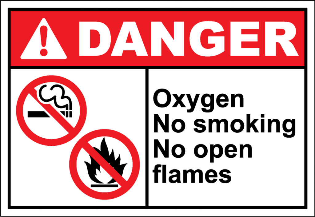 No Smoking Oxygen In Use Signs Free - Kumpulan Cerita Lucu