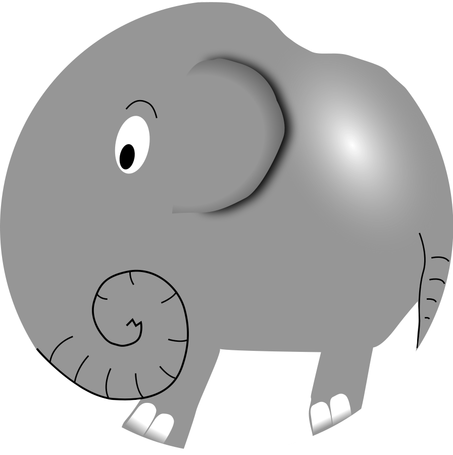 Ploppy the elephant Clipart, vector clip art online, royalty free ...