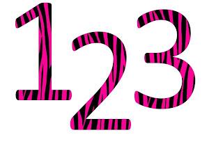 35+ Zebra Print Numbers Clipart